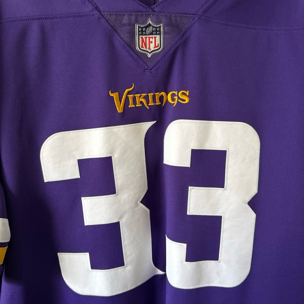 Men’s Nike DALVIN COOK #33 MINNESOTA VIKINGS Vapor Limited Jersey Sz XL - Purple - Picture 2 of 6